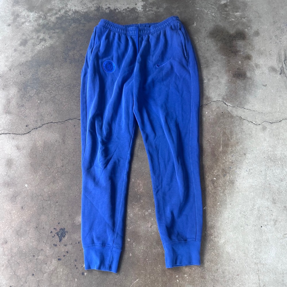 Nike Joggers Mens Large Blue Excellent Chelsea FC Soccer Sweatpants